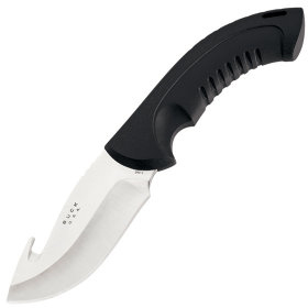 Fixed Omni Hunter, 12 Pt, Black Handle, Guthook Blade,Nylon