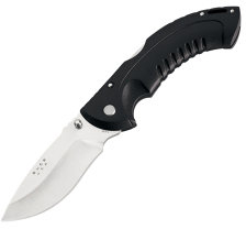 Omni Hunter, 12 Pt., Black Plastic Handle,Plain, Nylon Sheath