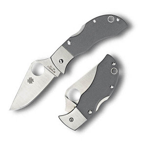 Manbug, Gray G-10 Handle, Plain,  MGGYP