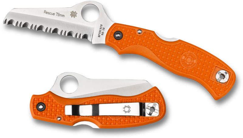 Rescue Jr., Orange FRN Handle, Serrated,  C45SOR