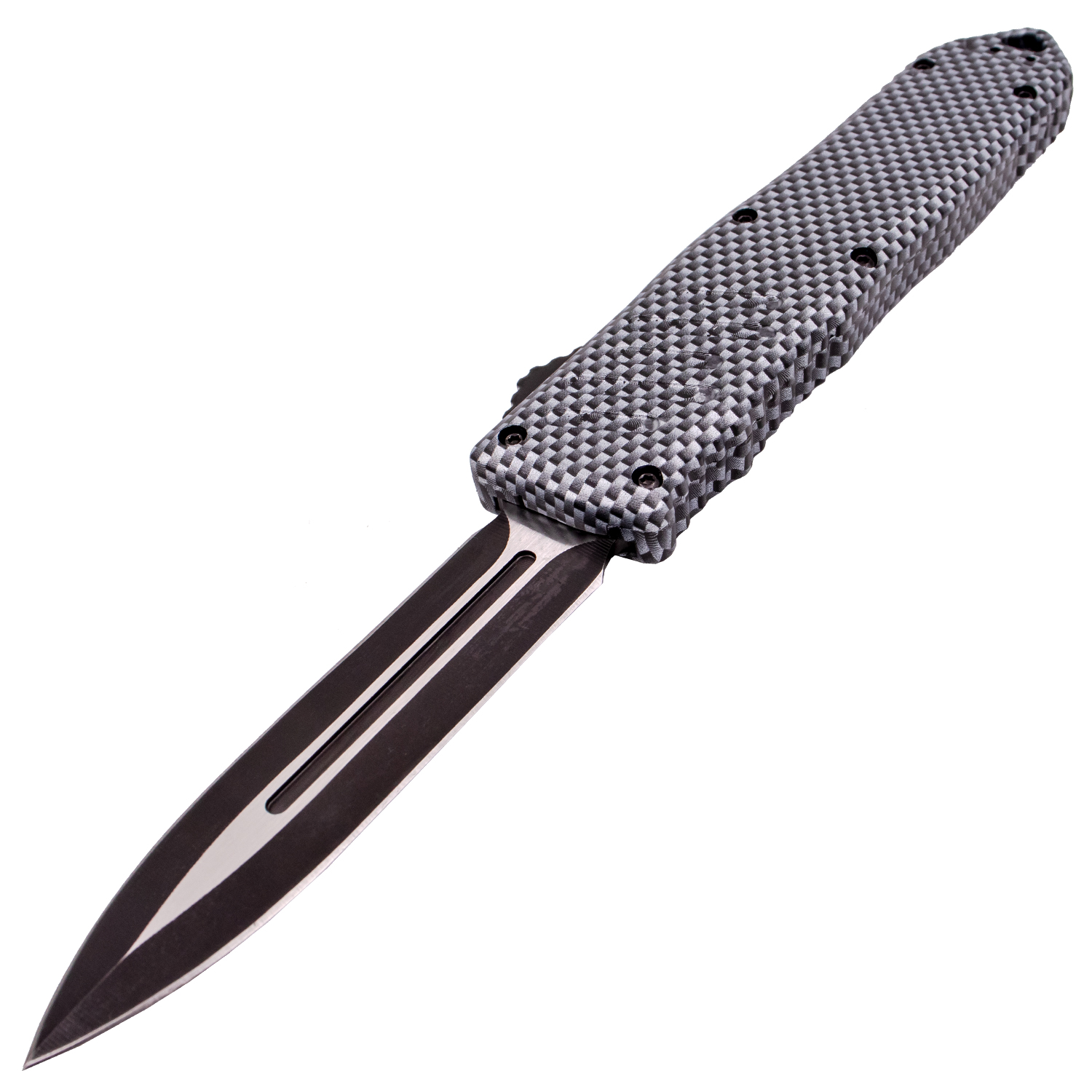 Covert OPS USA OTF Automatic Knife 9 inch Overall D2 Steel Blade Carbon Fiber