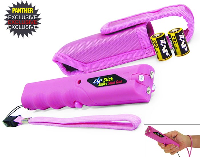 800,000 Volt Zap Stick Stun Gun W/ Flashlight/Case