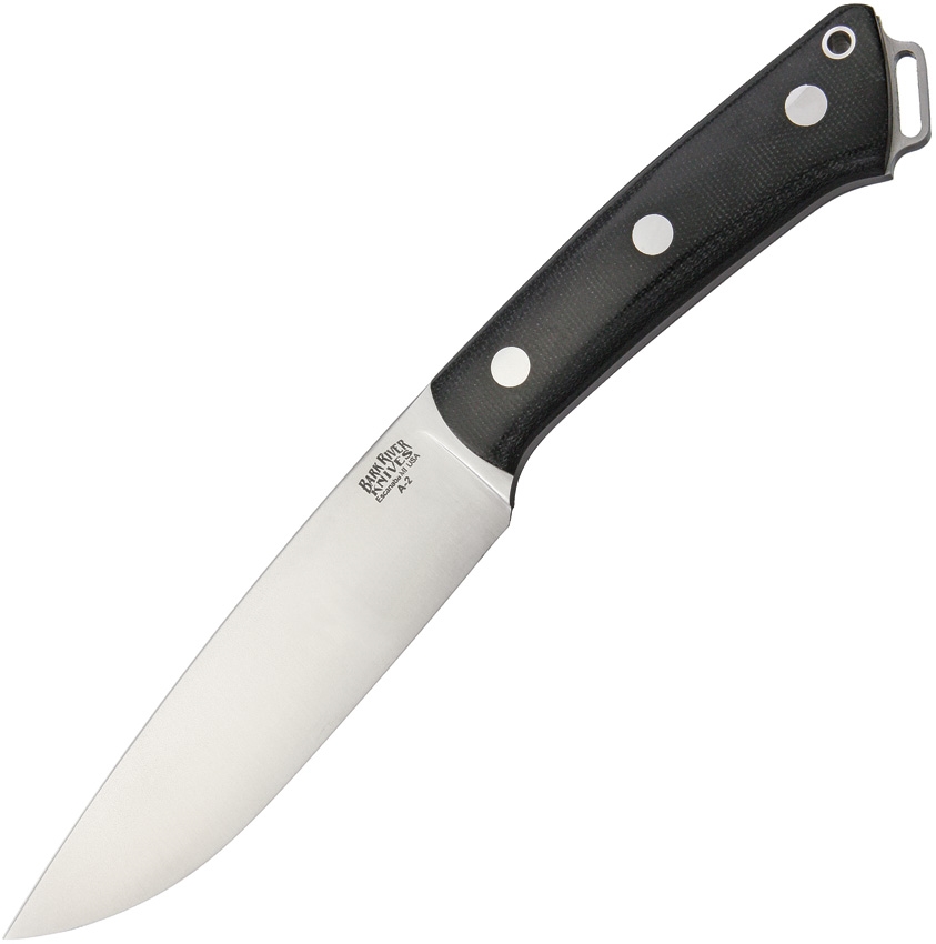 Bark River BA01214MBC Fox River II Black Canvas Knife