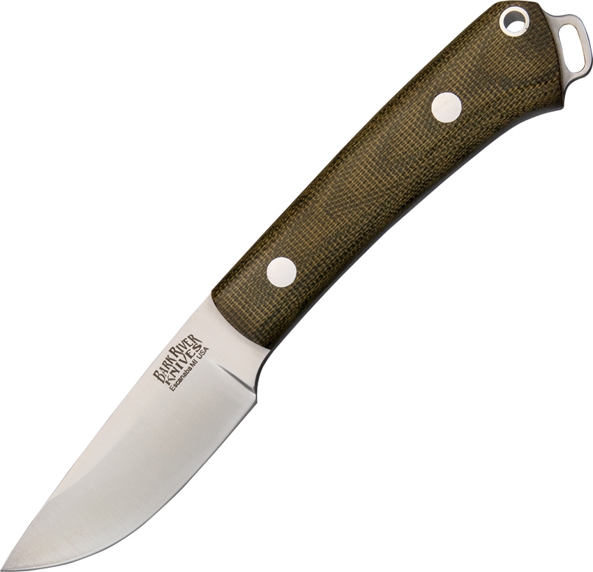 Bark River BA030MGC Mini Fox River Green Canvas Knife