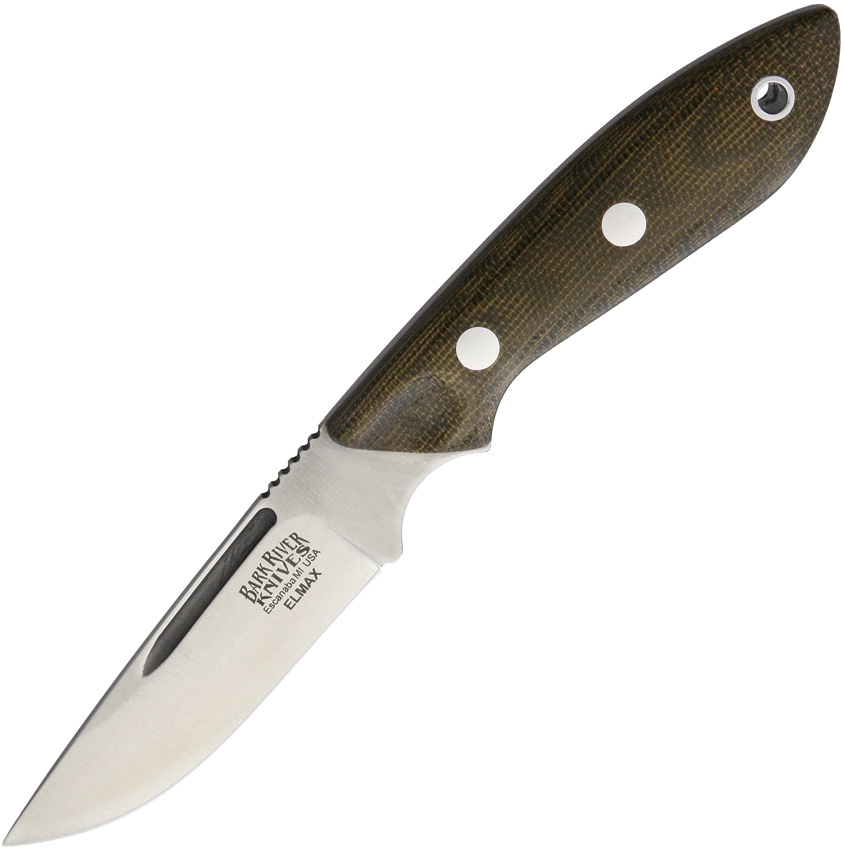 Bark River BA05141MGC Adventurer Green Canvas Hunting Knife