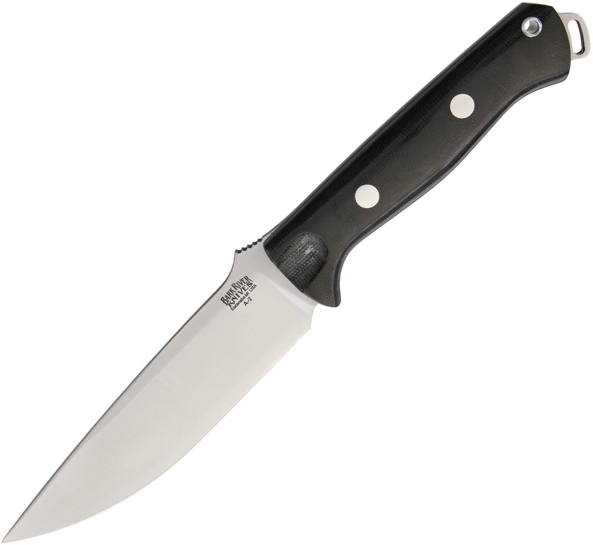 Bark River BA07117MBC Bravo Vortex Black Canvas Knife