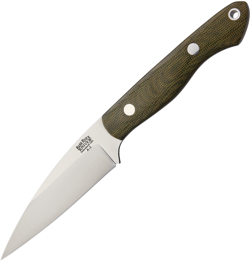 Bark River BA09011MGC Mini Bush Seax Green Canvas Knife