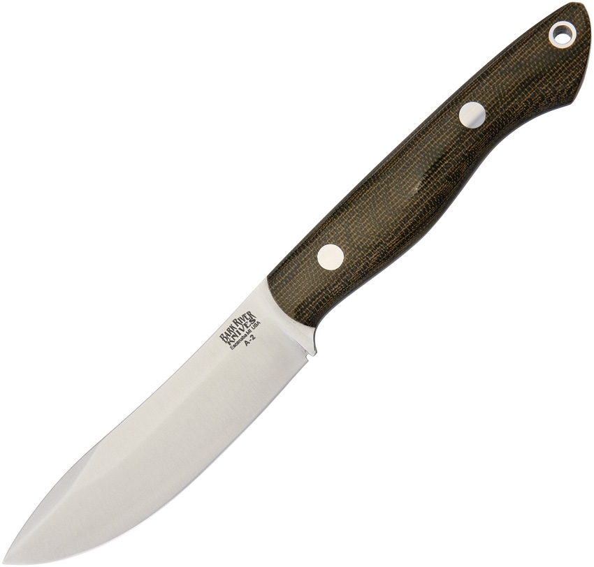 Bark River BA12012MGC Mini Kalahari Green Canvas Knife