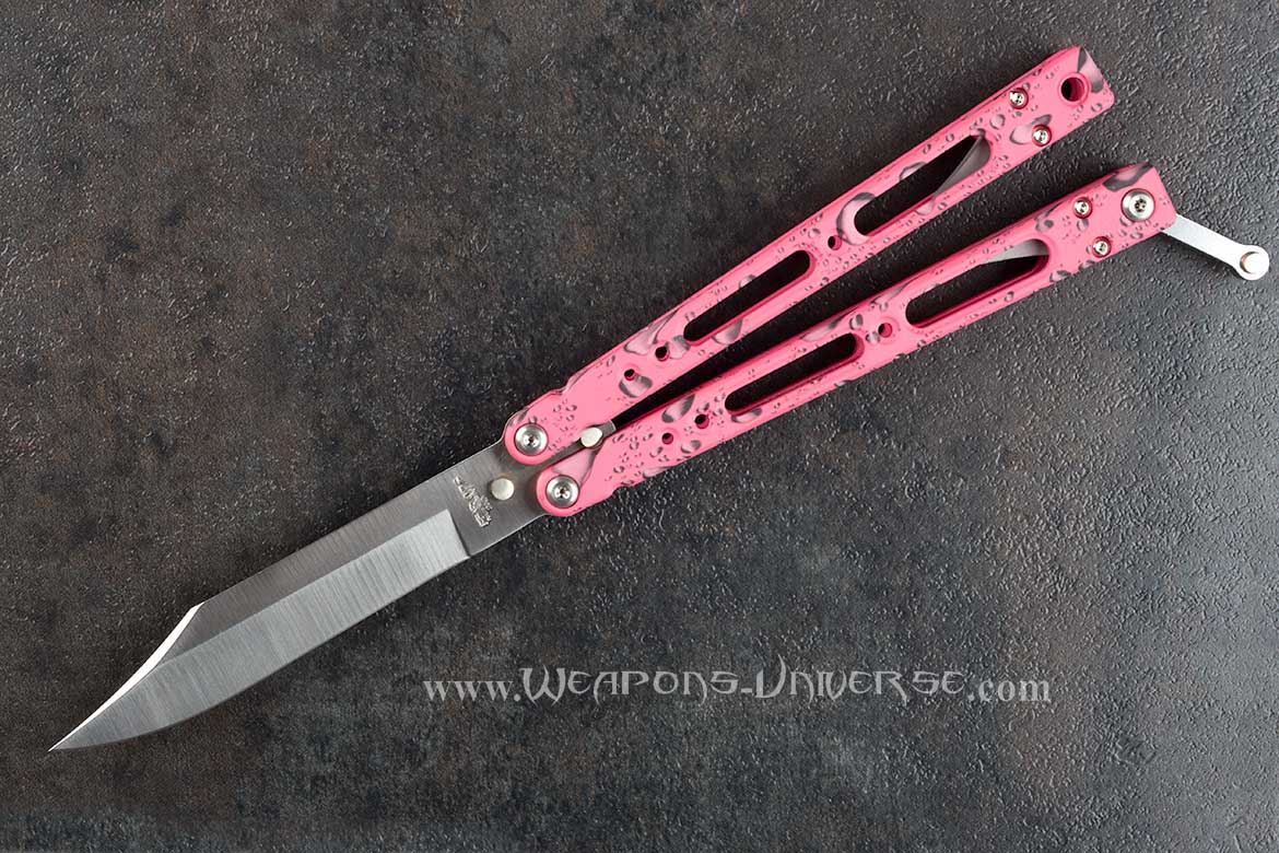 Bear Ops 35019 Bear Song IV Pink Rain Butterfly Knife