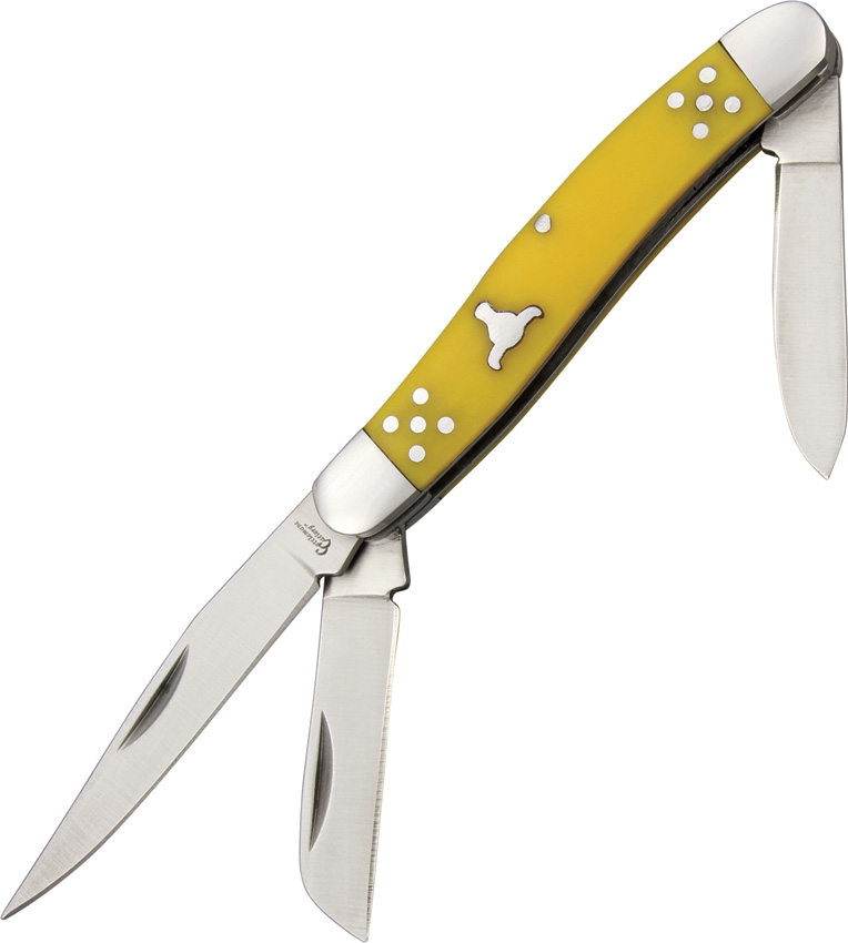 Cattleman's Cutlery CC0001YD Brahma Angus Stockman Knife