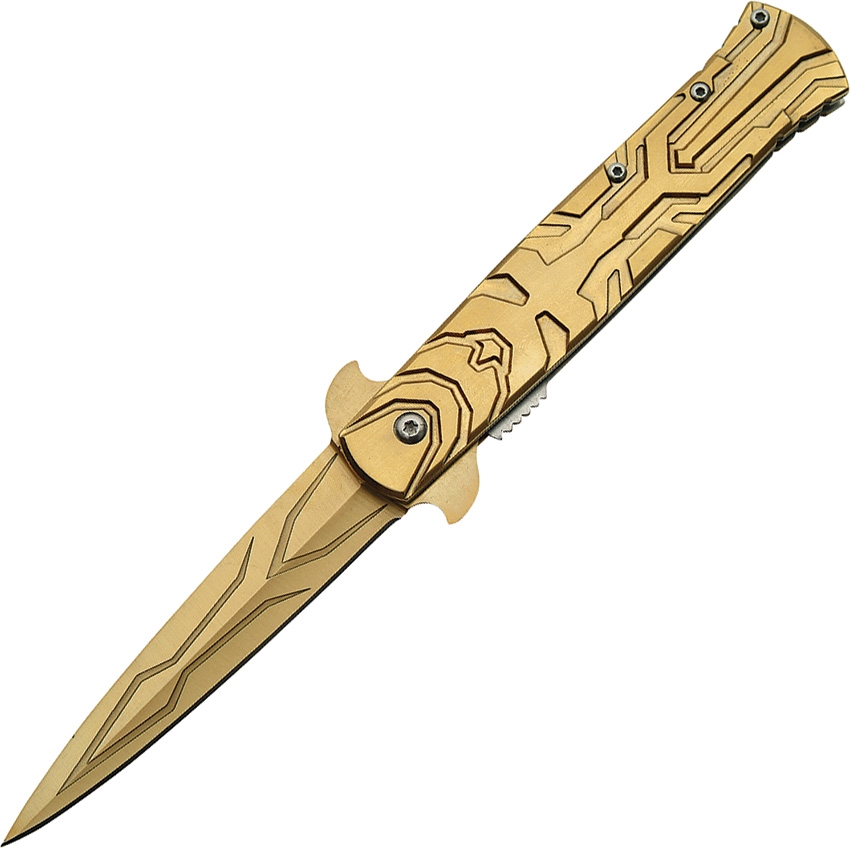 China Made CN300346GD Transform I A/O Knife, Gold