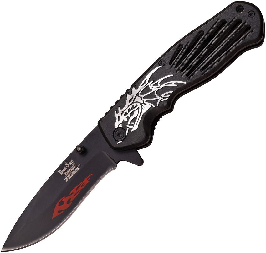 Dark Side DSA038BK Dragon Linerlock A/O Knife, Black