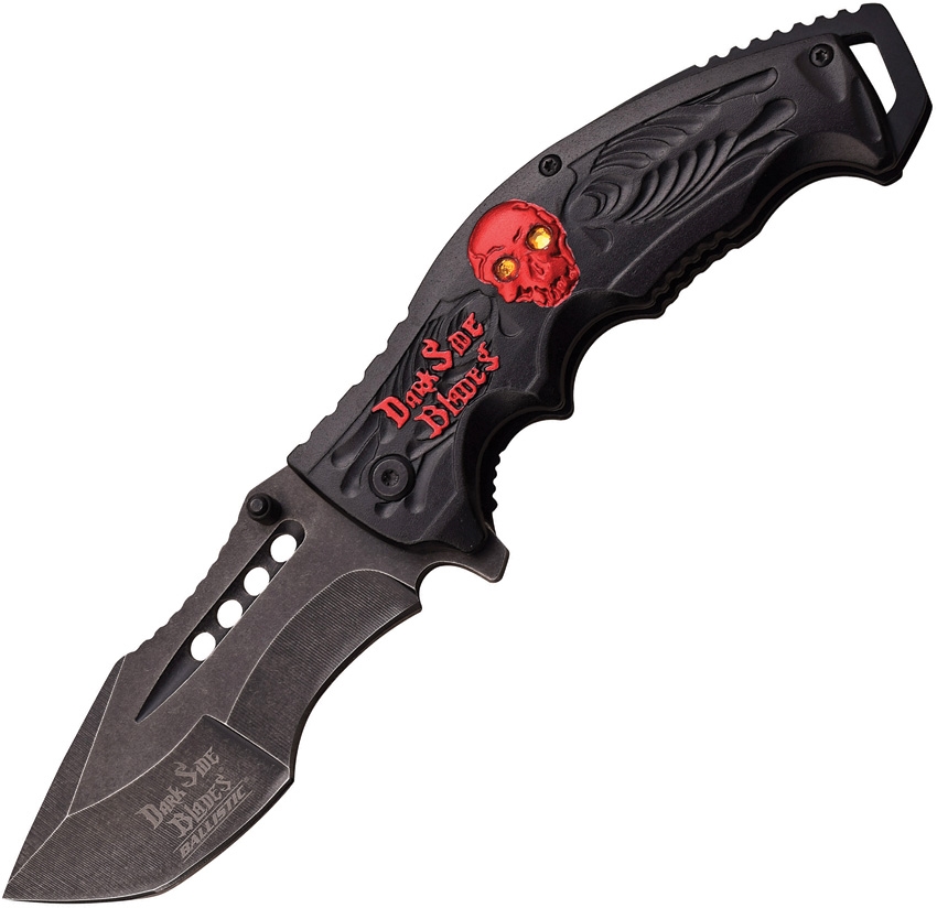 Dark Side DSA044RD Skull Linerlock A/O Red, Knife