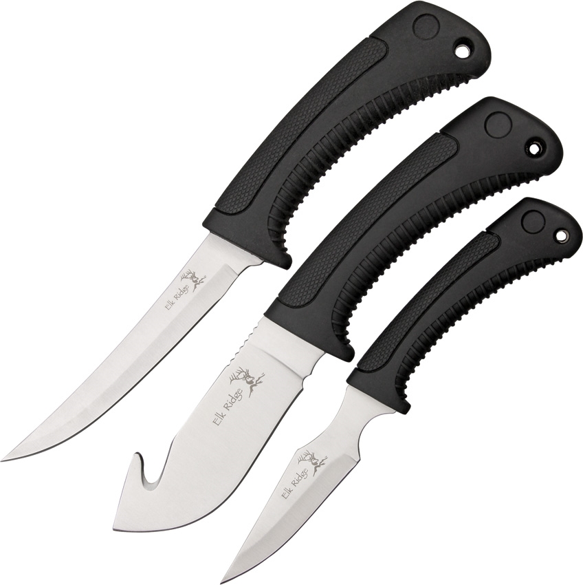 Elk Ridge ER261 Three Piece Outdoor Set Knives