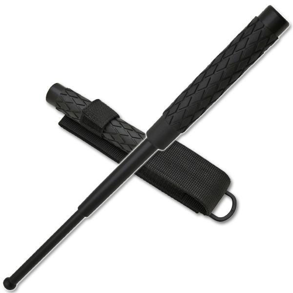 Expandable Baton, Rubber Handle, 16 inches