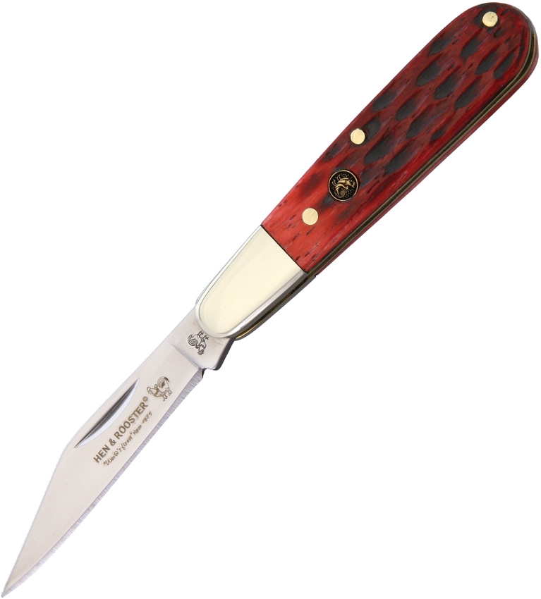 Hen and Rooster HR251RPB Folder Red Pick Bone Knife