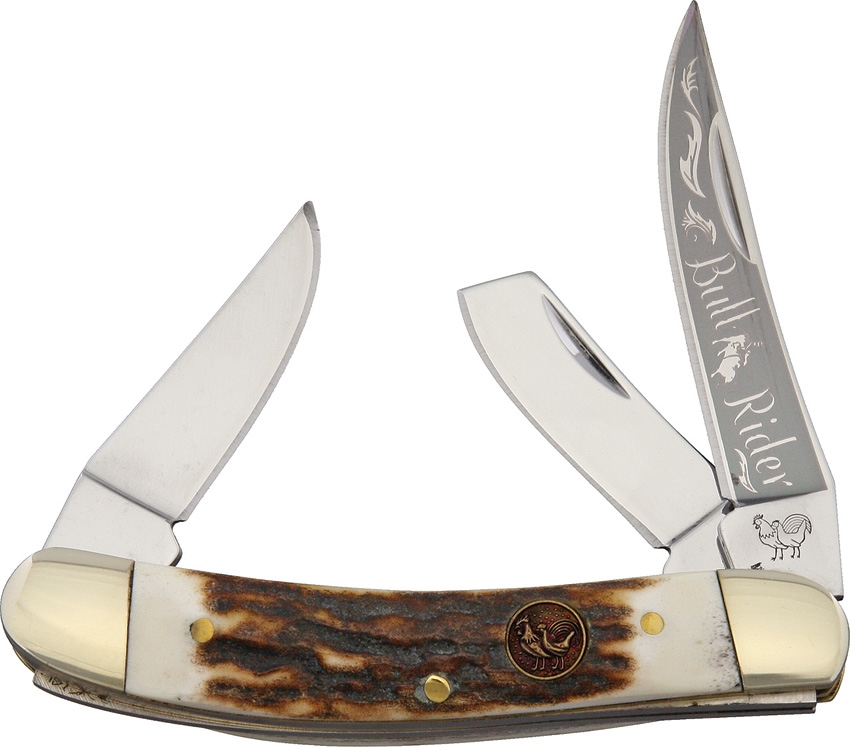 Hen and Rooster HR283DSBR Bullrider Deer Stag Knife