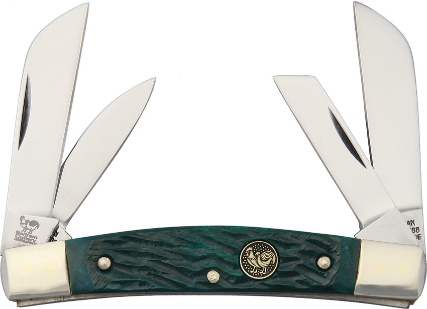 Hen and Rooster HR344GPB Congress Green Pick Bone Knife