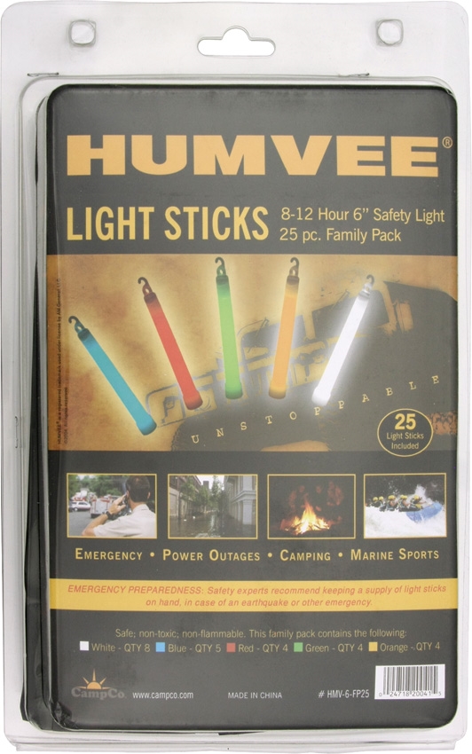 Humvee HMV6FP25 Safety Light Sticks