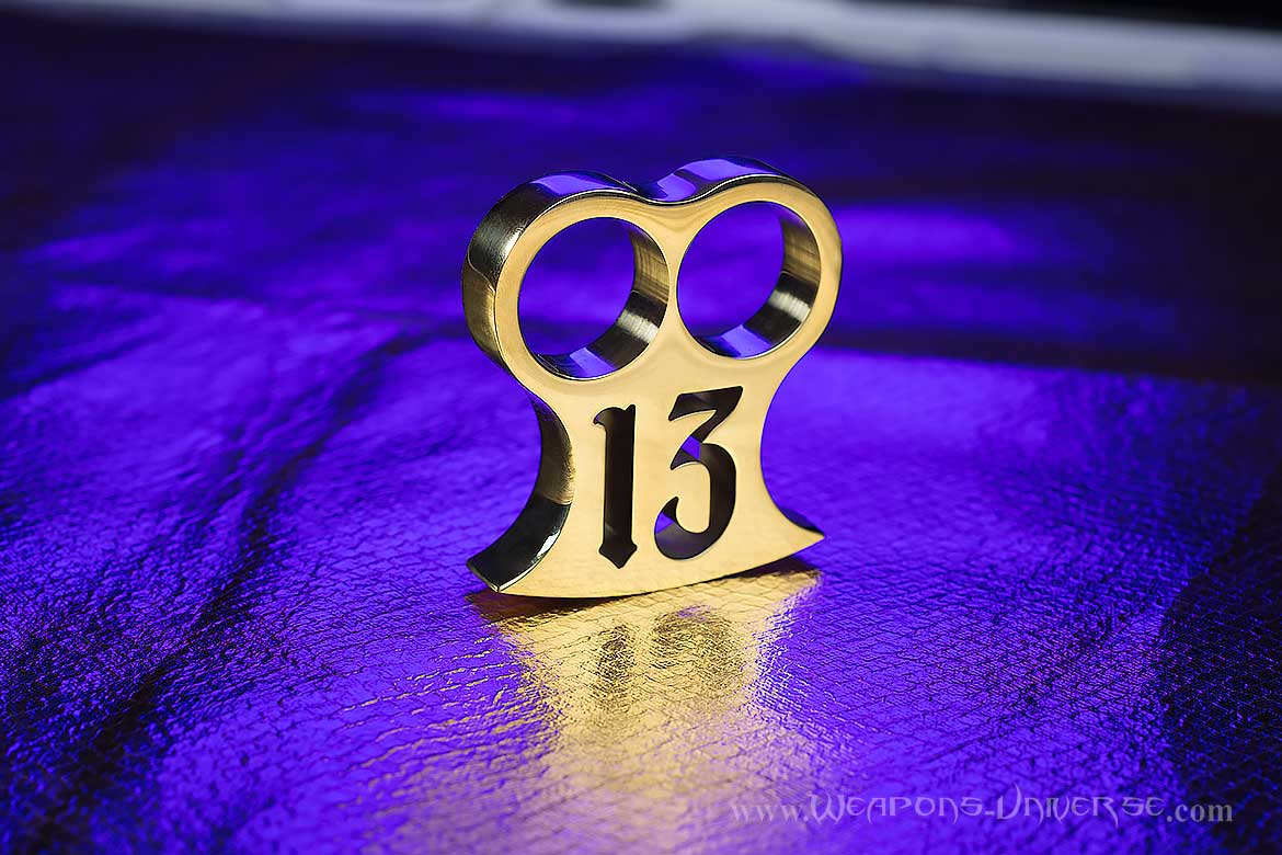 Lucky 13 Two Finger Brass Knuckles