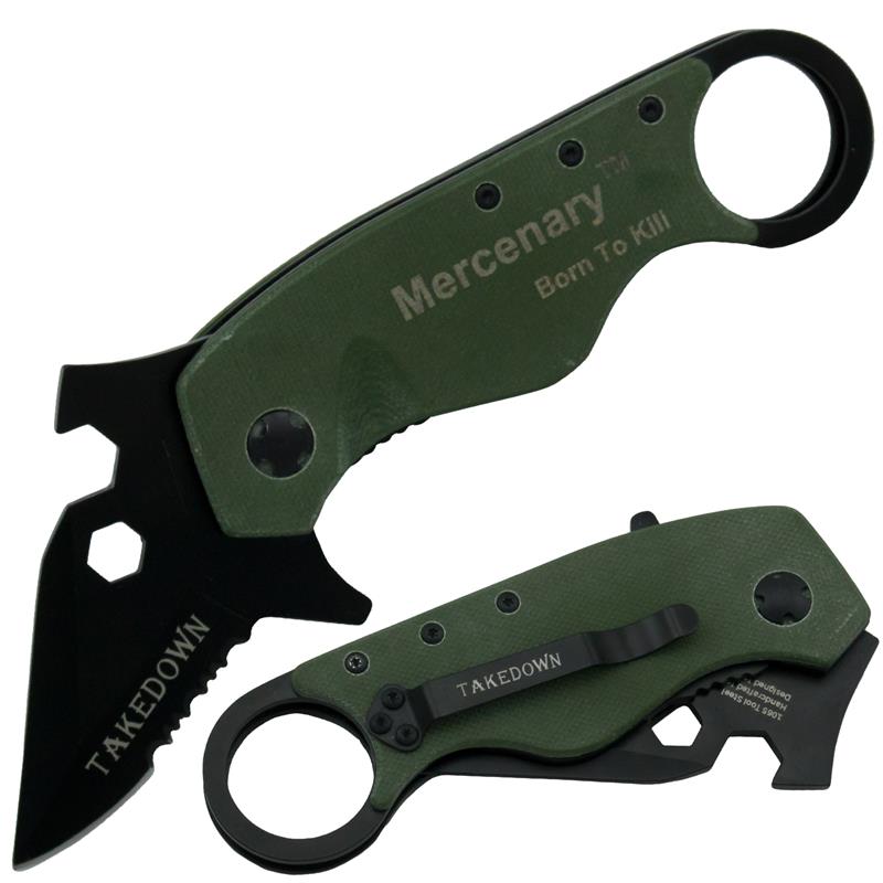 Mercenary Takedown Tech Spring Assisted Knives