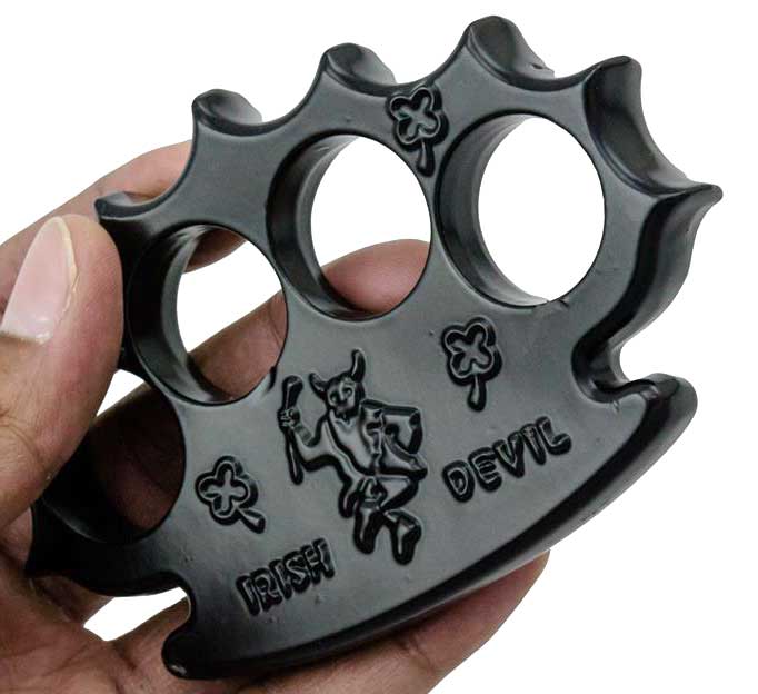 Robbie Dalton Irish Devil Brass Knuckles, Black