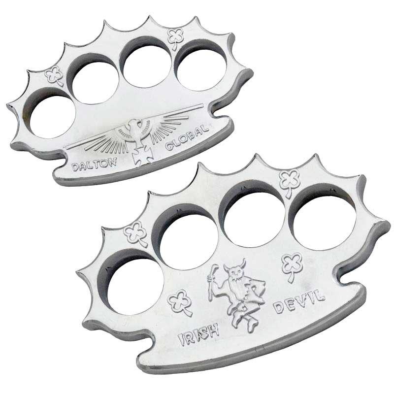 Robbie Dalton Irish Devil Chrome Brass Knuckles, Serialized