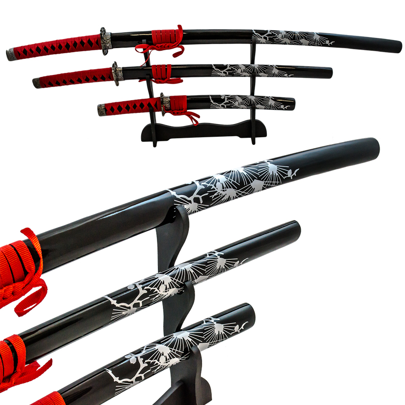 Samurai Spider Sun Katana 3 Piece Sword Set