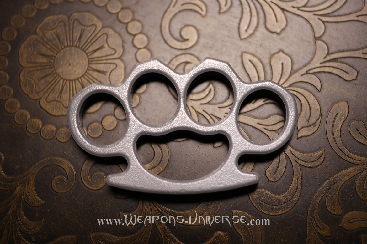 Brass Knuckles, Matte Silver, Large