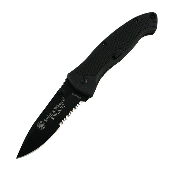 Smith & Wesson SWATMBS SWAT Magic, Medium, ComboEdge Knife 