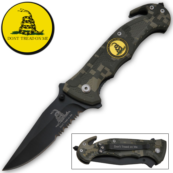 Tactical Rescue Folder Knife, Digi Camo