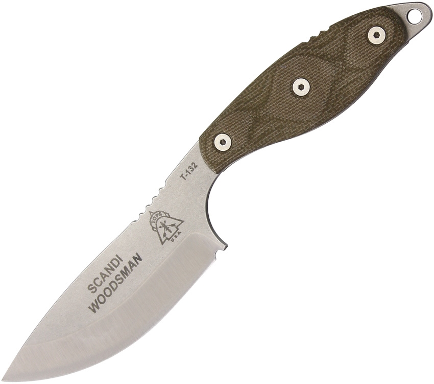 TOPS SWOOD35 Scandi Woodsman Knife